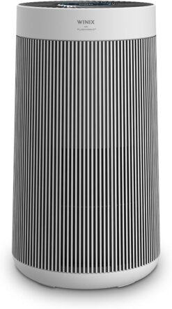 Winix T810 Large Room Air Purifier AHAM Verified for up to 410 sq ft All-in-One 4-Stage True HEPA Air Purifier with PlasmaWave Technology, Silver, Medium