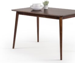 ZINUS Jen 47 Inch Dining Table, Solid Wood Kitchen Table, Easy Assembly, Espresso