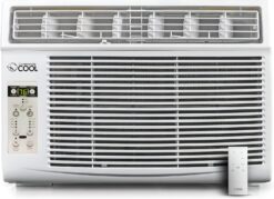 COMMERCIAL COOL CWAM10W6C Air Conditioner 10,000 BTU with Remote Control and Adjustable Thermostat, Air Conditioner Window Unit up to 450 Sq. Ft. with Electronic Controls & Digital Display, Window AC Unit