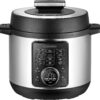 CUCKOO Pressure Cooker 10 Menu Options: Steamer, Slow Cook, Sauté, Porridge, & More, User-Friendly LED Display, Stainless Steel Inner Pot, 24 Cup / 6 Qt. (Uncooked) CMC-ZSN601F Black