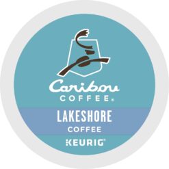 Caribou Coffee Lakeshore Blend, Single-Serve Keurig K-Cup Pods, Medium Roast Coffee, 72 Count