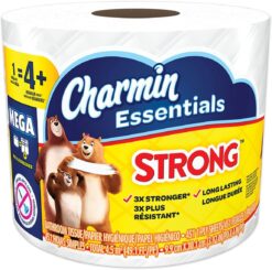 Charmin 98283 Essentials Strong Mega Toilet Paper, White