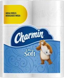 Charmin Ultra Soft Mega Roll Toilet Paper, Mega, 24 Count