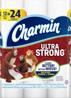 Charmin Ultra Strong Toilet Paper, Double Roll, 12 Count