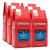 Community Coffee Breakfast Blend Whole Bean Coffee, Medium Roast, 72 Ounce (12 Ounce Bags, Pack of 6)