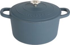 Crock Pot Artisan 5-Quart Round Dutch Oven - Matte Navy Blue