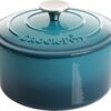 Crock-Pot Artisan Round Enameled Cast Iron Dutch Oven, 3-Quart, Gradient Teal