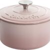 Crock-Pot Artisan Round Enameled Cast Iron Dutch Oven, 5-Quart, Blush Pink