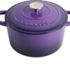 Crock-Pot Artisan Round Enameled Cast Iron Dutch Oven, 5-Quart, Lavender Purple