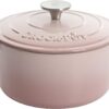 Crock-Pot Artisan Round Enameled Cast Iron Dutch Oven, 7-Quart, Blush Pink