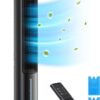 Dreo Tower Fans That Blow Cold Air, 40" Evaporative Air Cooler, Cooling Fan for Bedroom with 80° Oscillating, Remote Control, 3 Modes 4-Speed Quiet Floor Fan, Black