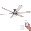 HONEYWELL CEILING FANS 51035-40 Kaliza, 56 in. Ceiling Fan with Light & Remote Control, Gun Metal