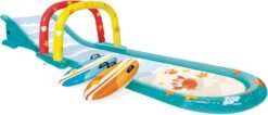 INTEX 56167EP Inflatable Surfing Fun Slide: Includes Two Inflatable Surf Riders – Built-in Water Sprayer – Removable Arch – Carry Handles – 221
