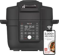 Instant Pot 6.5 Quart Duo Crisp Ultimate Lid with WIFI, 13-in-1 Air Fryer and Pressure Cooker Combo, Sauté, Slow Cook, Bake, Steam, Warm, Roast, Dehydrate, Sous Vide, & More, Includes App with Recipes
