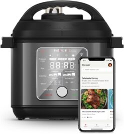 Instant Pot Pro Plus Wi-Fi Smart 10-in-1, Pressure Cooker, Slow Cooker, Rice Cooker, Steamer, Sauté Pan, Yogurt Maker, Warmer, Canning Pot, Sous Vide, Includes App with Over 800 Recipes, 6 Quart