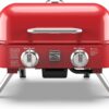 Kenmore 2-Burner Portable Tabletop Retro Gas Grill, Red