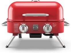 Kenmore 2-Burner Portable Tabletop Retro Gas Grill, Red