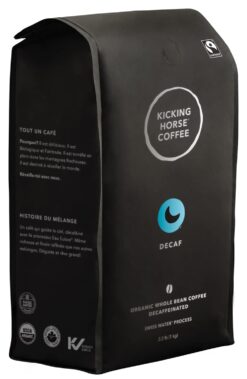 Kicking Horse Coffee, Swiss Water Process, Whole Bean, 2.2 Pound - Certified Organic, Fairtrade, Kosher Dark Roast Coffee, 35.2 Ounce