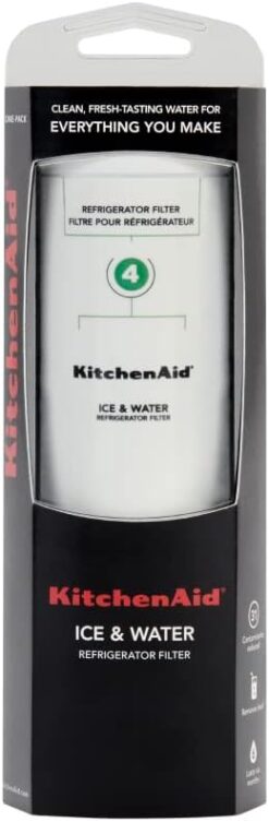 KitchenAid Refrigerator Ice and Water Filter 4 - KAD4RXD1, Single-Pack, Green