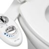 LUXE Bidet NEO 120 - Self-Cleaning Nozzle, Fresh Water Non-Electric Bidet Attachment for Toilet Seat, Adjustable Water Pressure, Rear Wash (White)