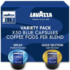 Lavazza Blue Capsules Coffee Pods, Best Value Variety Pack - Gold Collection and Decaf (Dek) for Lavazza LB Machines (all types), 50 Each, 100-Count
