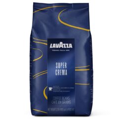 Lavazza Super Crema Whole Bean Coffee Blend, Medium Espresso Roast, 4.4 .lbs, 2 Pack