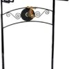 Liberty Garden 640 Carrington Decorative Metal Hose Stand w/Bib, Black