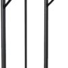 Liberty Garden Products Garden 119 Decorative Garden Hose Stand with Storage Shelf, Black