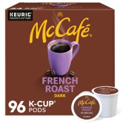 McCafe French Roast, Single Serve Coffee Keurig K-Cup Pods, Dark Roast, 96 Count (4 Packs of 24)