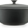 Mercer Culinary Enameled Cast Iron Round Dutch Oven, 6 qt., Matte Black