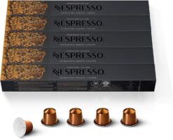 Nespresso Capsules OriginalLine, Livanto, Medium Roast Espresso Coffee, 50 Count Coffee Pods, Brews 1.35 Ounce (ORIGINAL LINE ONLY)