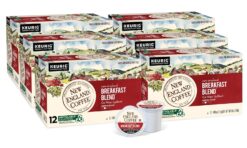 New England Coffee Breakfast Blend Medium Roast Single Serve Pods, 12ct Box (Pack of 6)