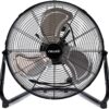 NewAir Floor Fan | 18" Air Fan | High Velocity Blade Fan | 3 Speed Settings | Heavy Duty Fan For Industrial Use | Portable Shop Fan | Black | WindPro18F