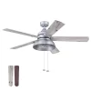 PROMINENCE HOME 51660-40 Brightondale, 52 in. Indoor/Outdoor Ceiling Fan with Light, Galvanized