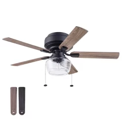 PROMINENCE HOME 51663-40 Macenna, 52 in. Ceiling Fan with Light, Matte Black