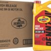 Pennzoil High Mileage Synthetic Blend 5W-30 Motor Oil for Vehicles Over 75K Miles (5-Quart, Case of 3)