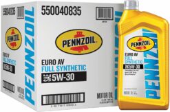 Pennzoil Platinum Euro AV Full Synthetic 5W-30 Motor Oil (1-Quart, Case of 6)