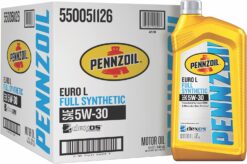 Pennzoil Platinum Euro L Full Synthetic 5W-30 Motor Oil (1-Quart, Case of 6)