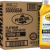 Pennzoil Platinum Full Synthetic 0W-20 Motor Oil (1-Quart, Case of 6)