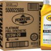 Pennzoil Platinum Full Synthetic 5W-20 Motor Oil (1-Quart, Case of 6)