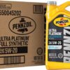 Pennzoil Ultra Platinum Full Synthetic 5W-20 Motor Oil (5 Quart, Case of 3)