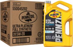 Pennzoil Ultra Platinum Full Synthetic 5W-20 Motor Oil (5 Quart, Case of 3)