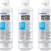 SAMSUNG Genuine Filters for Refrigerator Water and Ice, Carbon Block Filtration for Clean, Clear Drinking Water, HAF-QIN-3P, (Pack of 3)