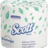 Scott 04460 Standard Roll Bathroom Tissue, 2-Ply, 550 Sheets/Roll, 80/Carton