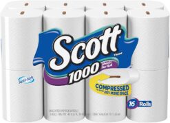 Scott 1000 Sheets Per Roll Toilet Paper, 32 Rolls, Bath Tissue