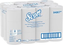 Scott® 2-Ply Bathroom Tissue, 1,000 Sheets Per Roll, Carton Of 36 Rolls