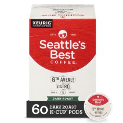 Seattle's Best Coffee 6th Avenue Bistro Dark Roast K-Cup Pods | 10 Count (Pack of 6)