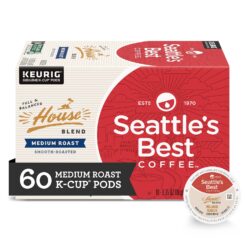Seattle's Best Coffee House Blend Medium Roast Single Cup Coffee for Keurig Brewers, 10 Count (Pack of 6)
