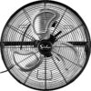 Simple Deluxe 20 Inch High Velocity 3 Speed, Black Wall-Mount Fan
