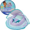 Swimways Infant Spring Float, Baby Pool Float with Canopy & UPF Protection, Swimming Pool Accessories for Kids 3-9 Months, Mermaid